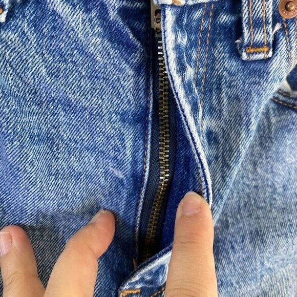 Abercrombie & Fitch‎ Jeans Women Sz 26 The Mom High Rise Distressed Raw Hem - Picture 5 of 16